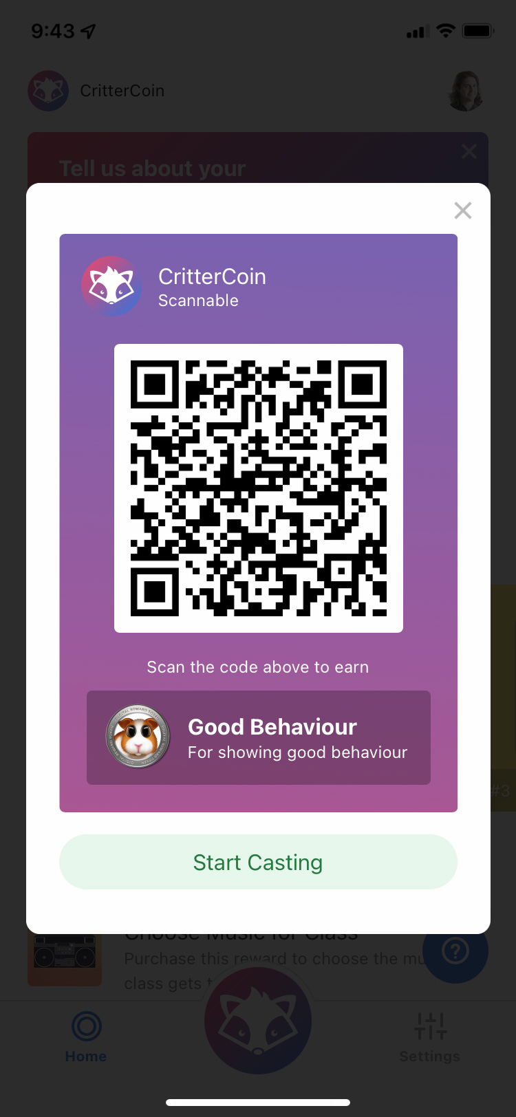 House Points App CritterCoin